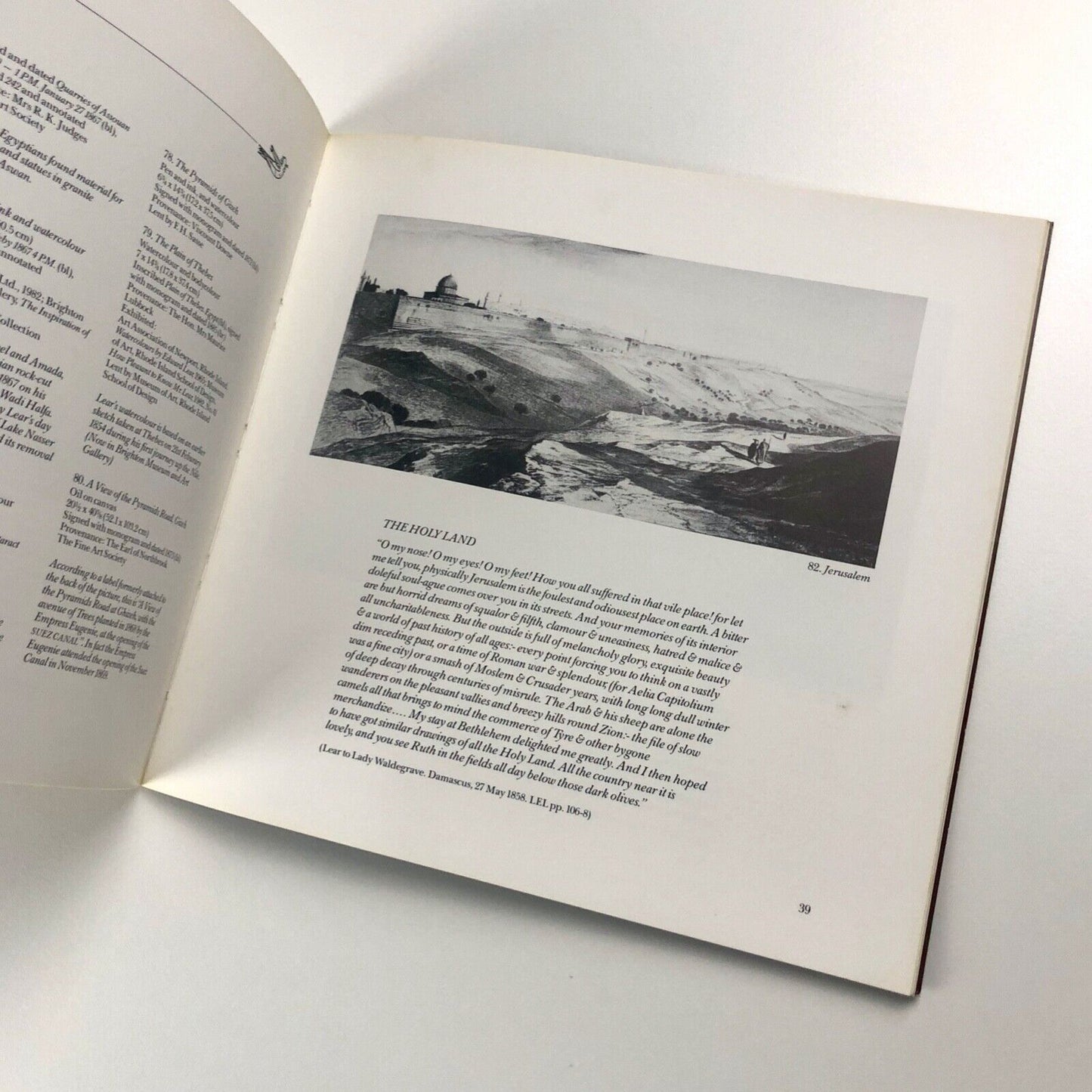 The Travels of Edward Lear | The Fine Art Society catalogue, 1983