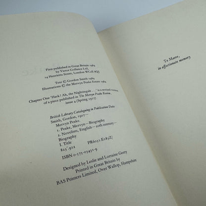 Mervyn Peake. A personal memoir by Gordon Smith | Victor Gollanz, 1984