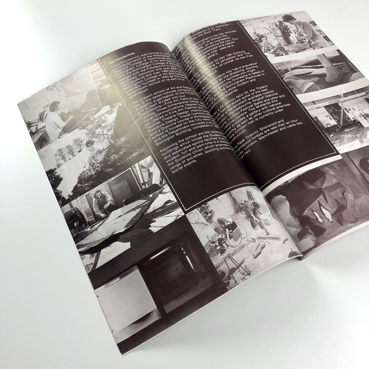 Trent Polytechnic Nottingham BA (Hons) Fine Art | Fold-out leaflet | Presumed late 1970s/early 1980s