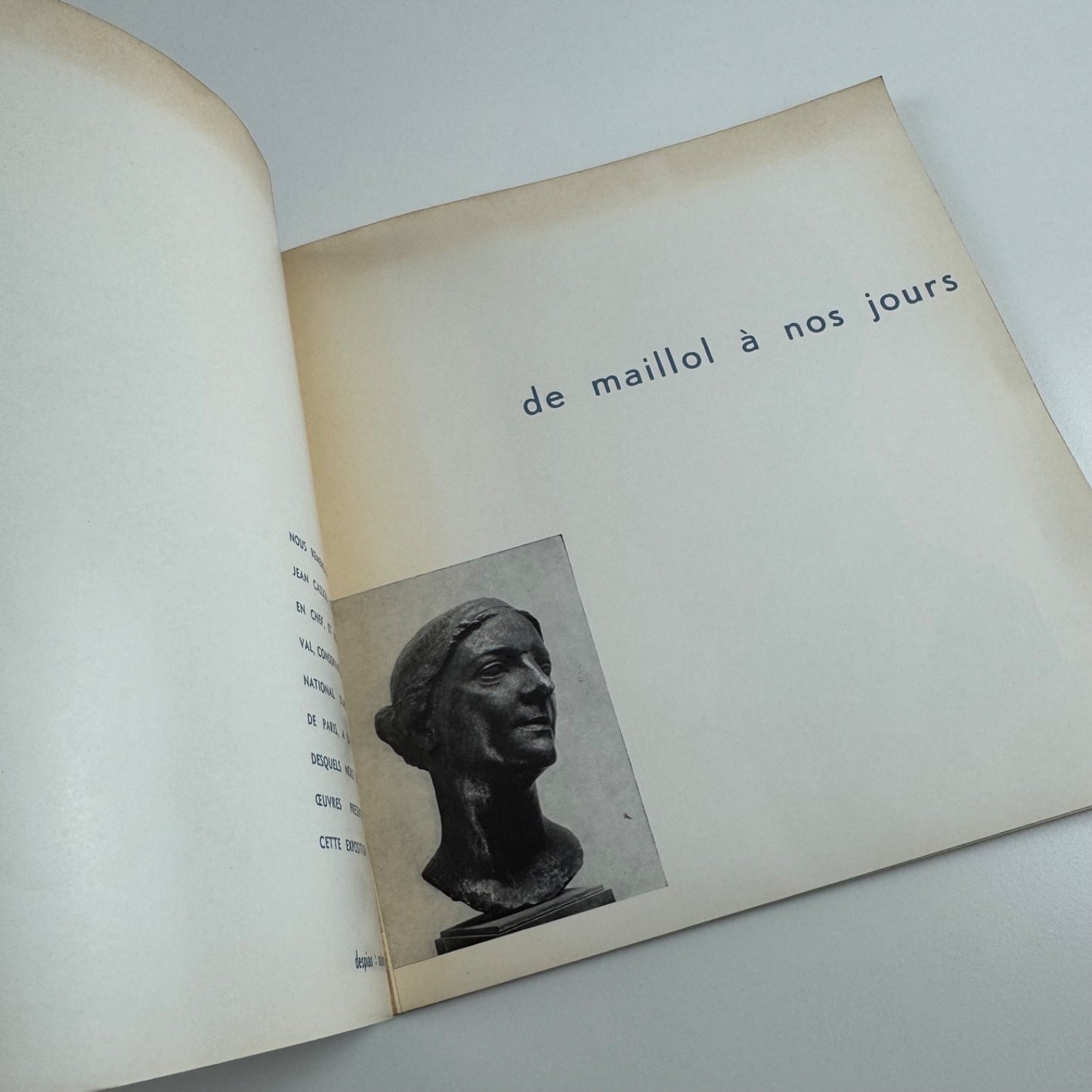 De Maillol à nos jours. 120 sculptures et dessins musée national d’art moderne de Paris, Luxembourg, 1960