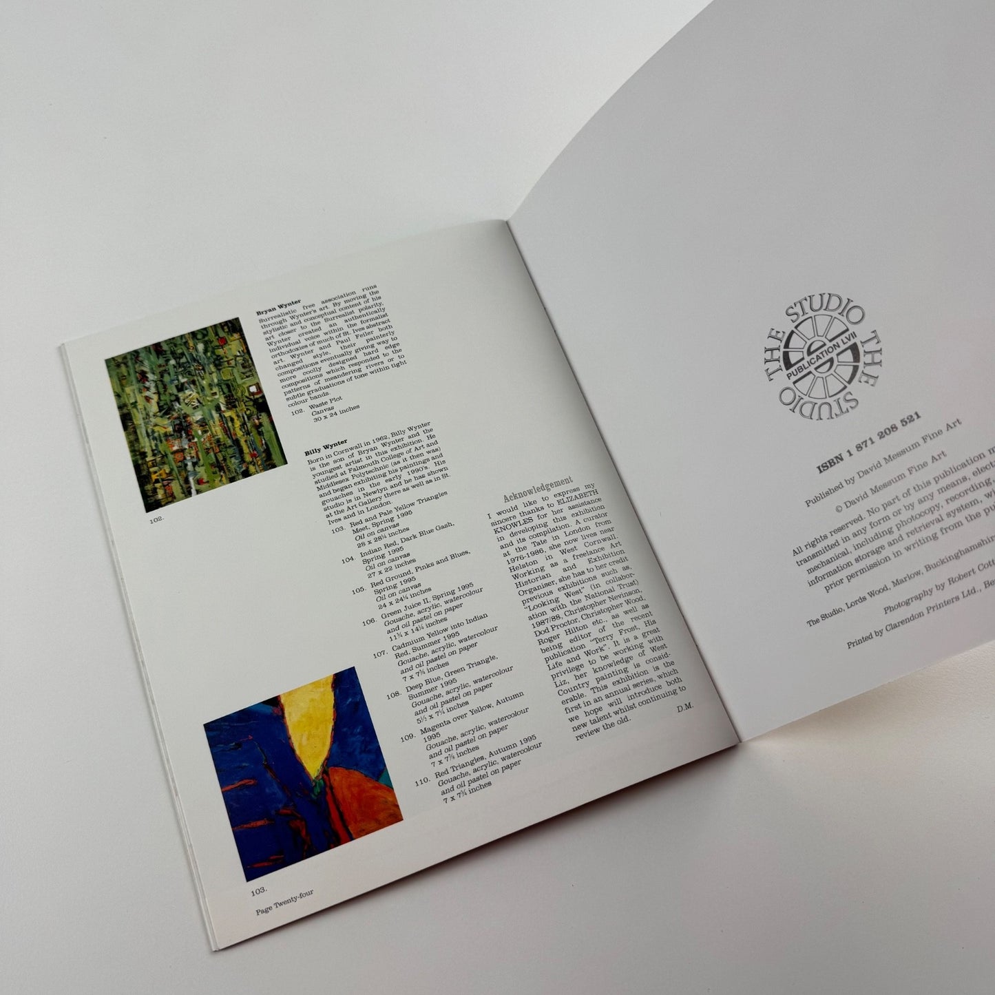 Now and Then. Painters from West Cornwall 1890s-1990s David Messum, 1996