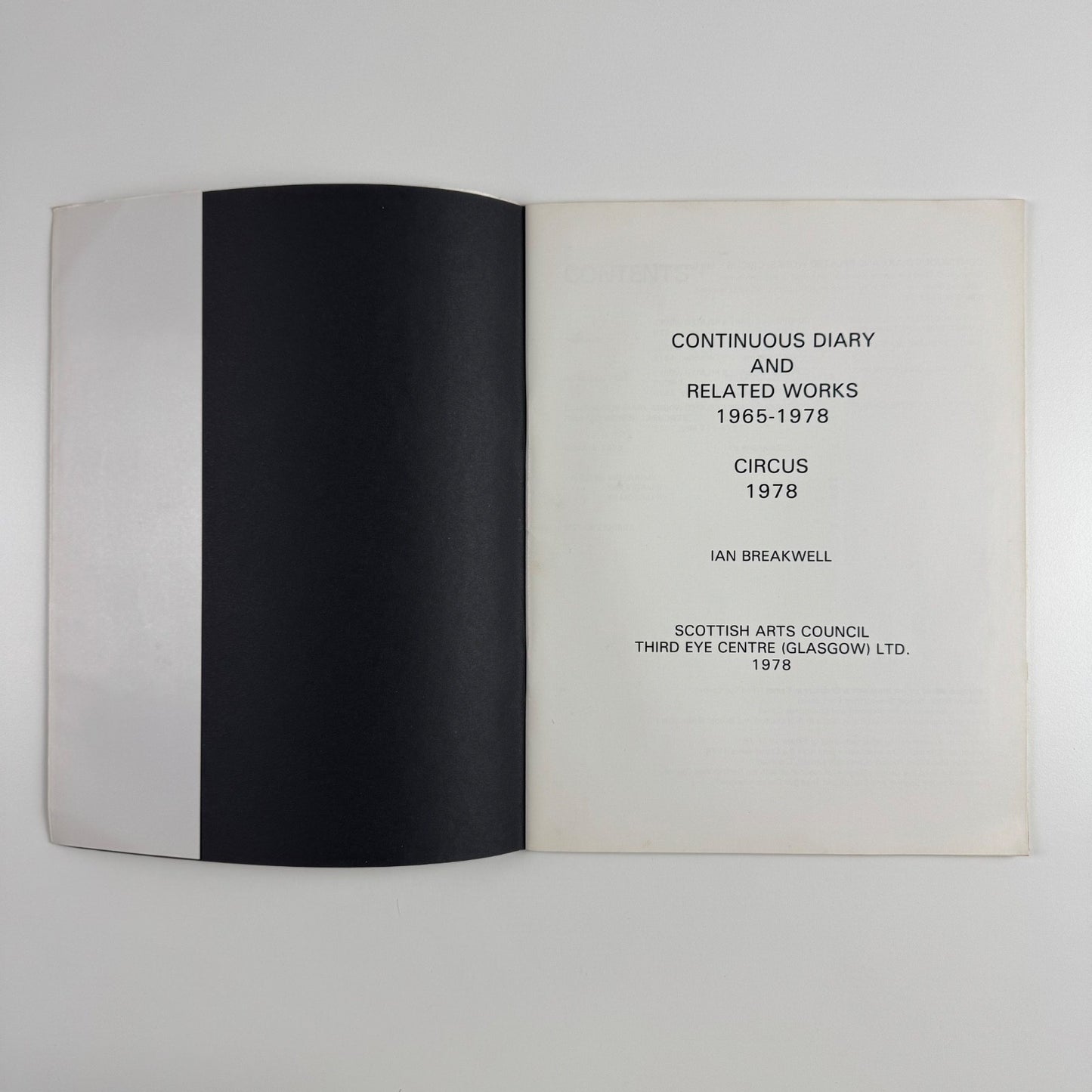 Ian Breakwell. Continuous Diary and related works: Circus | Arts Council, 1978/9
