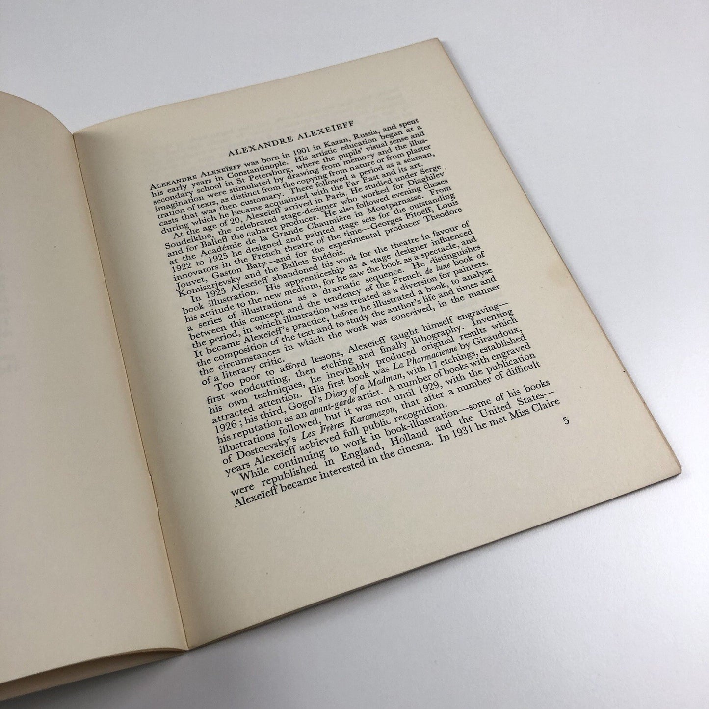 Alexandre Alexeïeff | National Library of Scotland exhibition catalogue, 1967