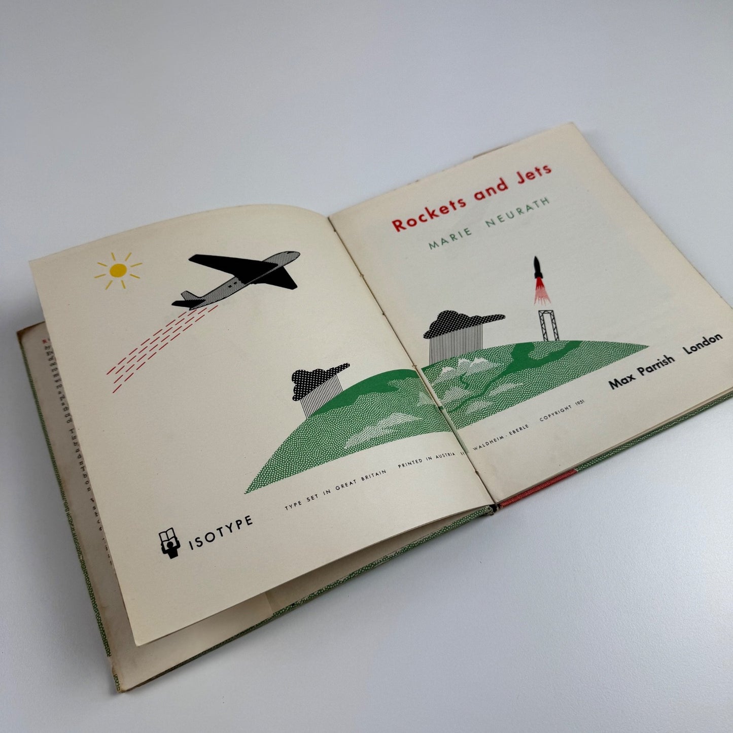 Rockets and Jets by Marie Neurath. Max Parrish, London, 1951 Isotype Institute