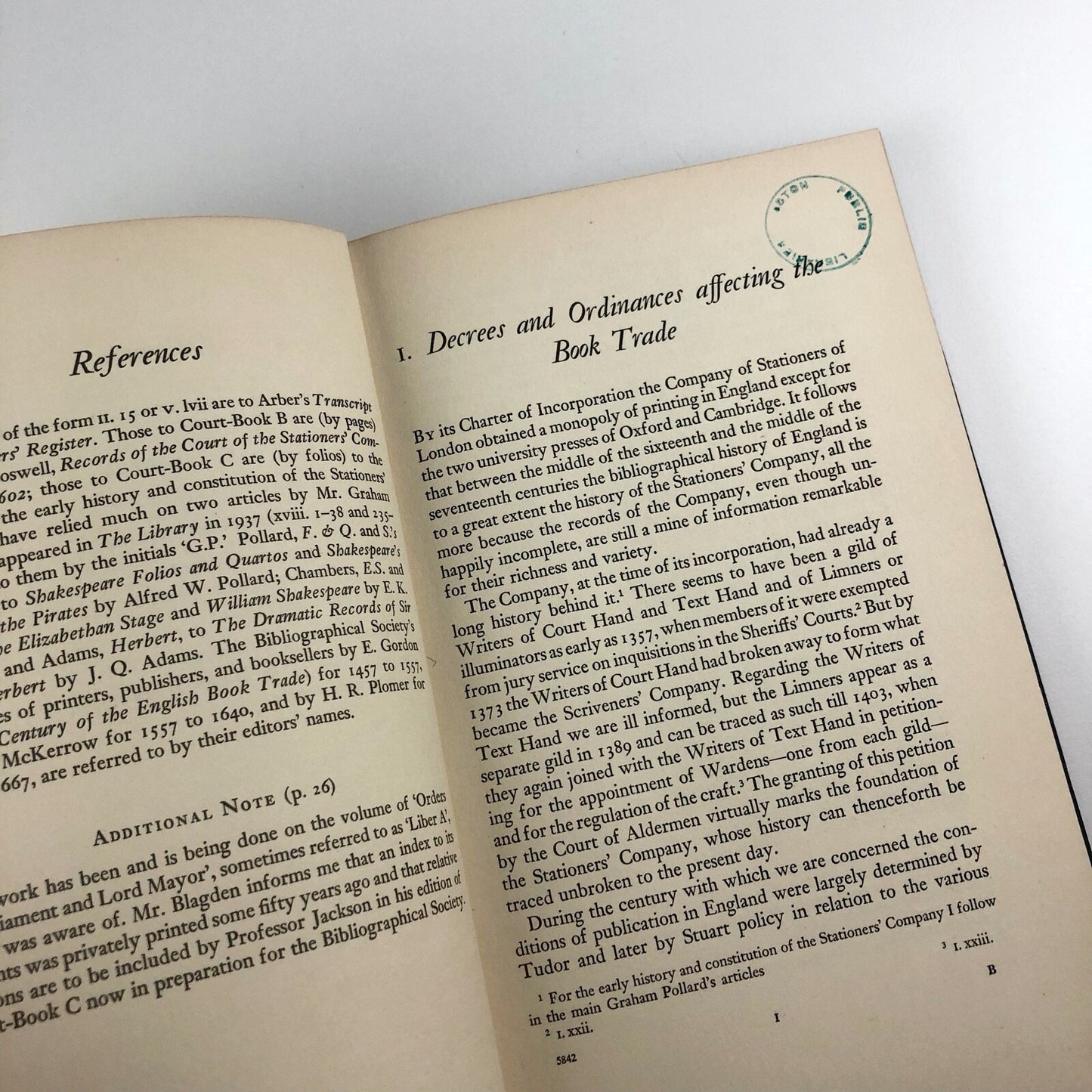 Some Aspects and Problems of London Publishing Between 1550 and 1650 by W. W. Greg | The Clarendon Press, Oxford, 1956