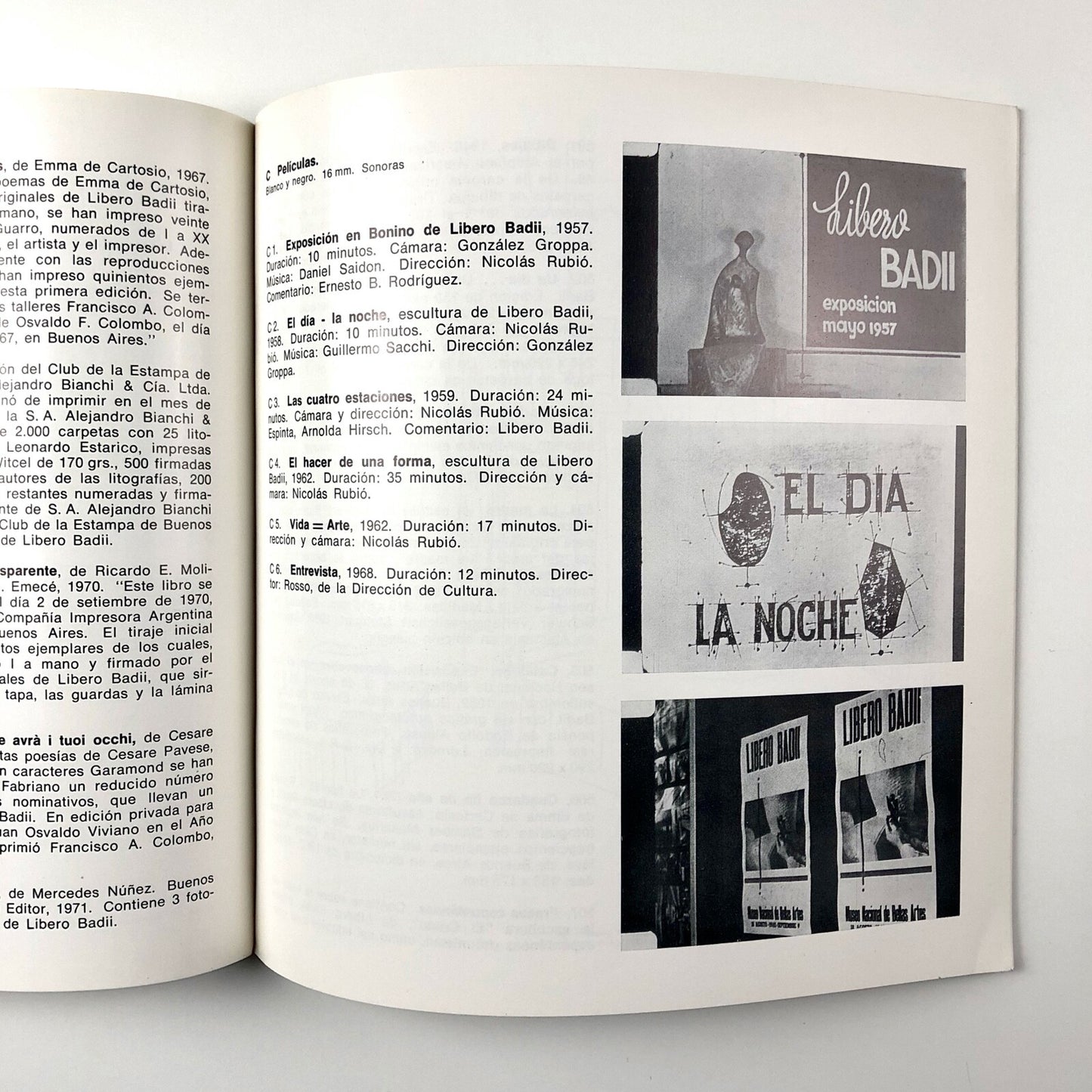 Libero Badii. Labor Gráfica | Museo Nacional de Bellas Artes, Buenos Aires 1972 | Exhibition catalogue