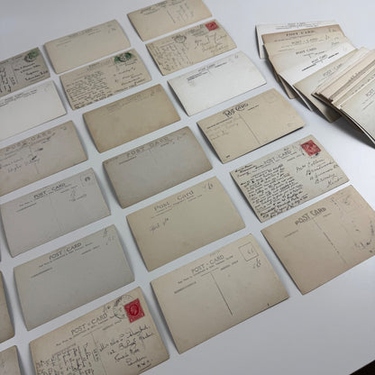 Collection of 54 black and white RP postcards of Branscombe Devon one lot