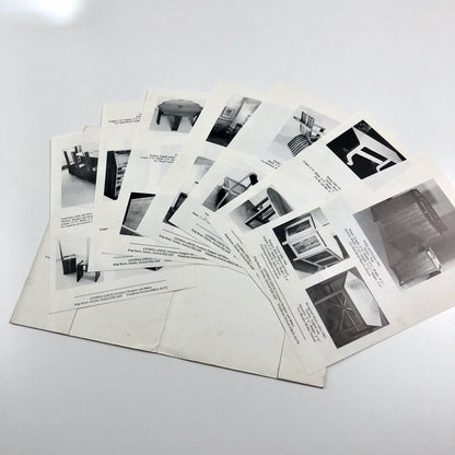 Lucinda Leech. Furniture Designer and Maker. Promotional folder with seven inserts - undated