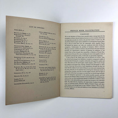 An exhibition of French Book Illustration 1985-1945 | Council for the Encouragement of Music and the Arts (CEMA), 1945