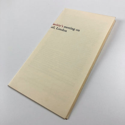 The Eye of the Beholder by Walter Partridge Wynkyne de Worde 1970 | Folded leaflet