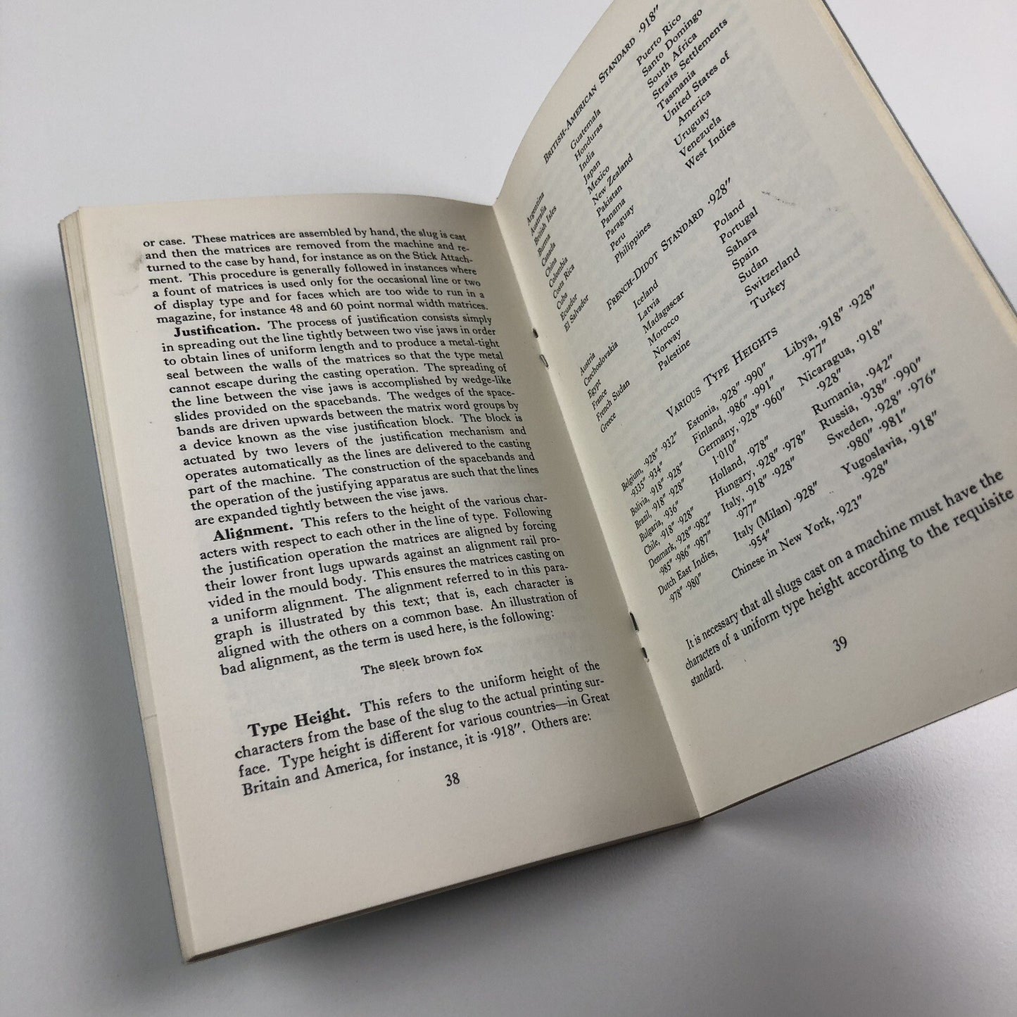 Harris-Intertype Matrix staff Handbook, undated