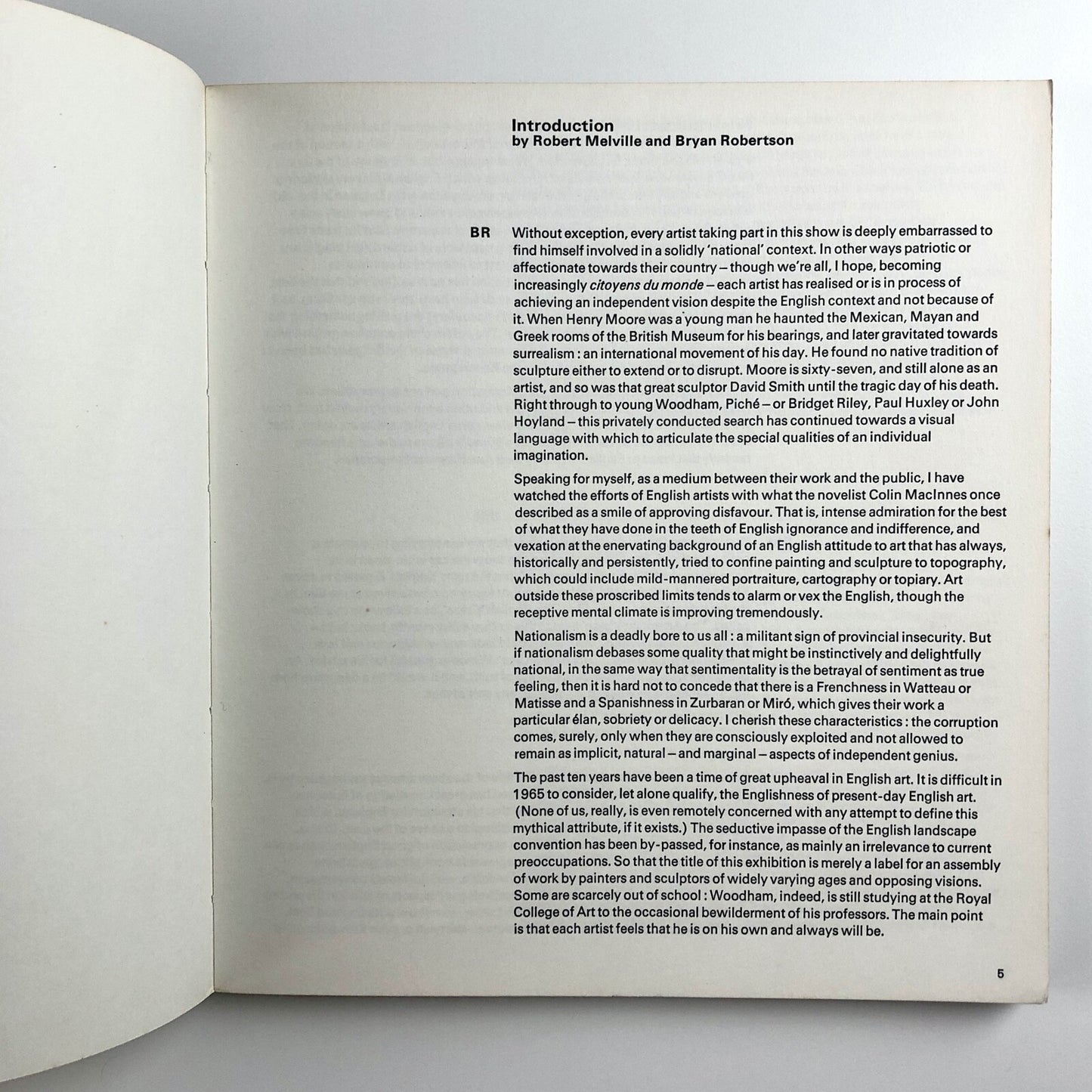 The English Eye – exhibition catalogue | Marlborough-Gerson New York, 1965