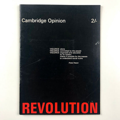 Cambridge Opinion magazine | No. 52, 'Revolution' | Edited by Peter Kellner, 1968