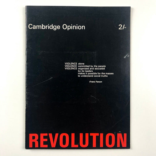 Cambridge Opinion magazine | No. 52, 'Revolution' | Edited by Peter Kellner, 1968