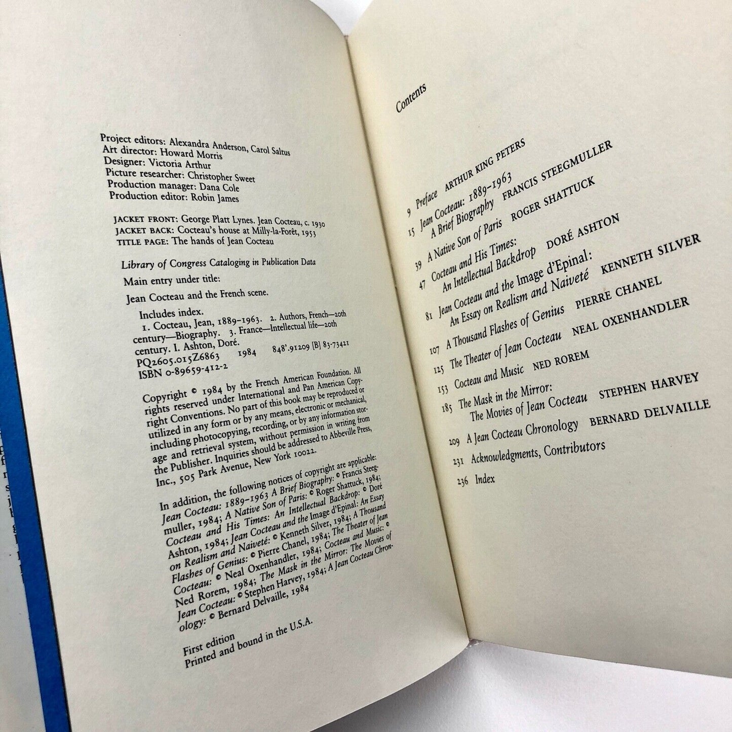 Jean Cocteau and the French Scene | Abbeville Press, French American Found, 1984