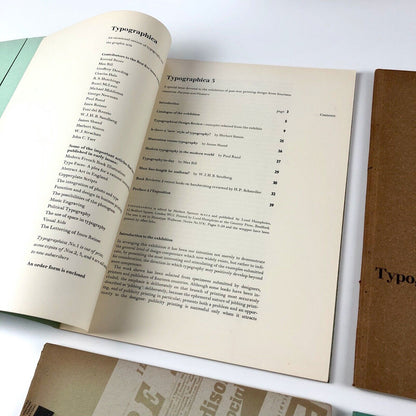 Typographica journal old series 1-16 edited by Herbert Spencer. Lund Humphries