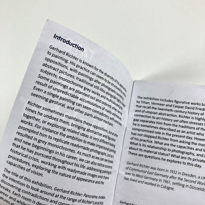 Gerhard Richter. Panorama | Pocket gallery guide – Tate Modern 2011/12