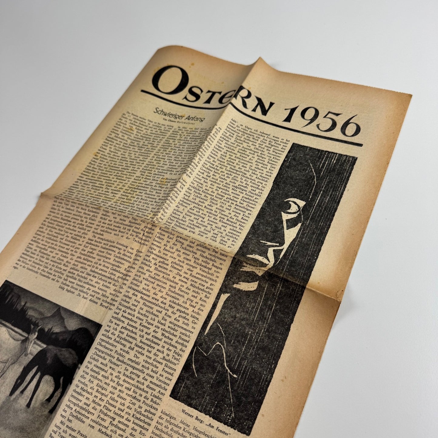 Ostern 1956 Die Furche Clemens Holzmeister Schwieriger Anfang