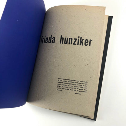 Frieda Hunziker | Exhibition catalogue Stedelijk Museum Amsterdam, 1961