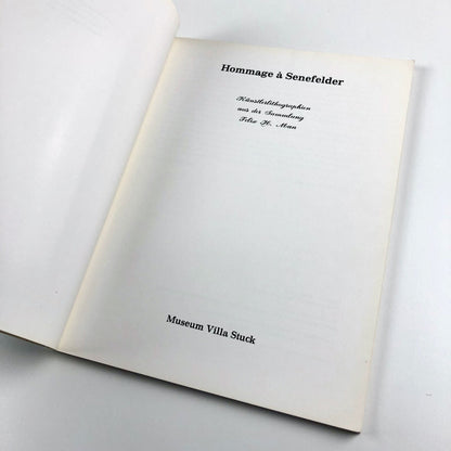 Homage à Senefelder. 1771-1971 | Felix H. Man | Stuckvilla Munich exhibition catalogue, 1971