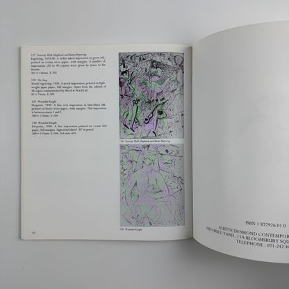 David Jones & Eric Gill. Watercolours, Drawings & Prints. Catalogue to accompany the exhibition held at Austin/Desmond Contemporary Books