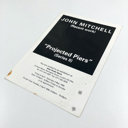 Private view – John Mitchell "Projected Piers" Series II | Atlas Studio Space, 1996