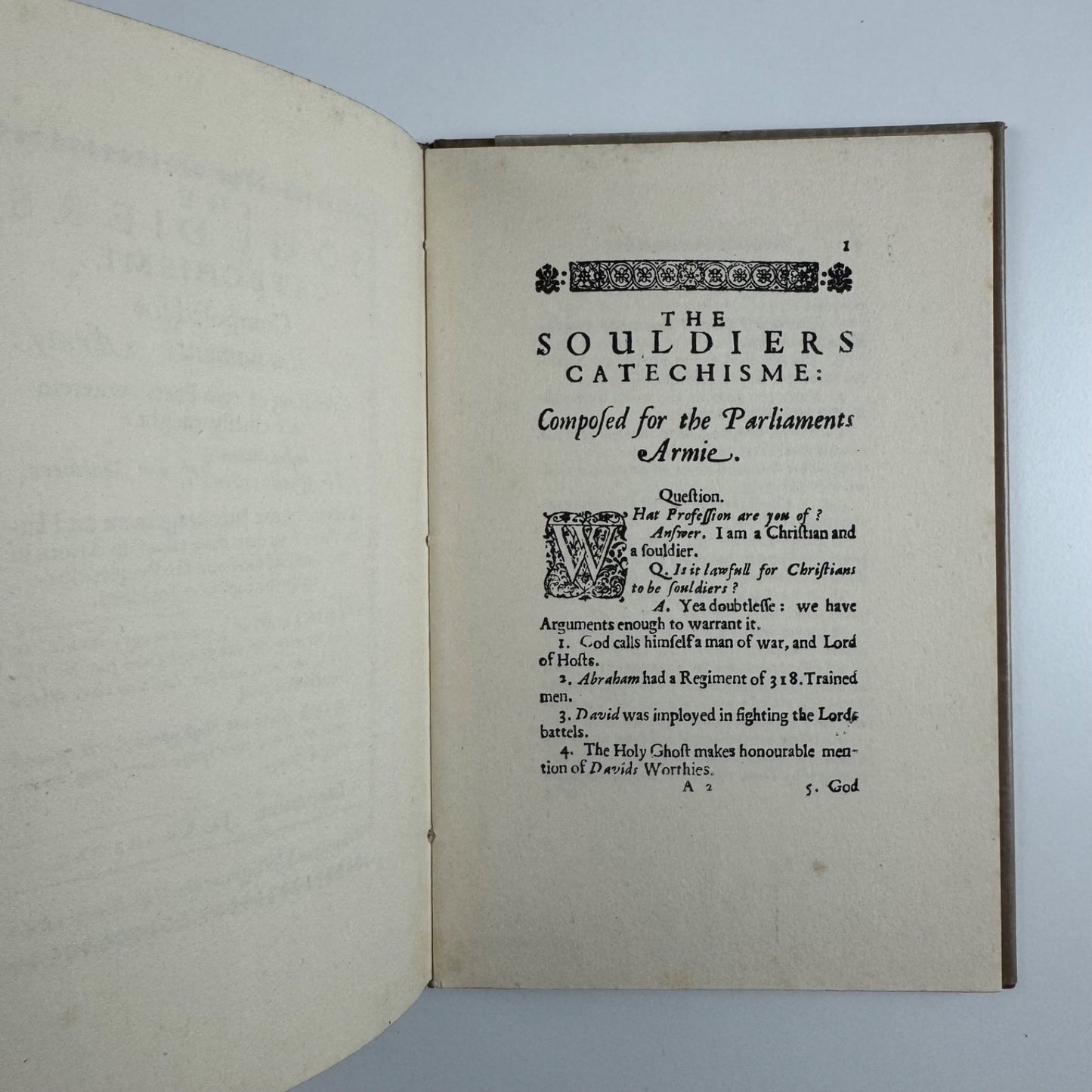 The Souldier’s Catechisme | reprinted in facsimile from the Edition of 1644 | The Cresset Press, London, undated