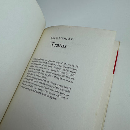 Let’s Look at Trains by Ernest F. Carter | Frederick Muller, 1964 illustrated by Kenneth E. Carter