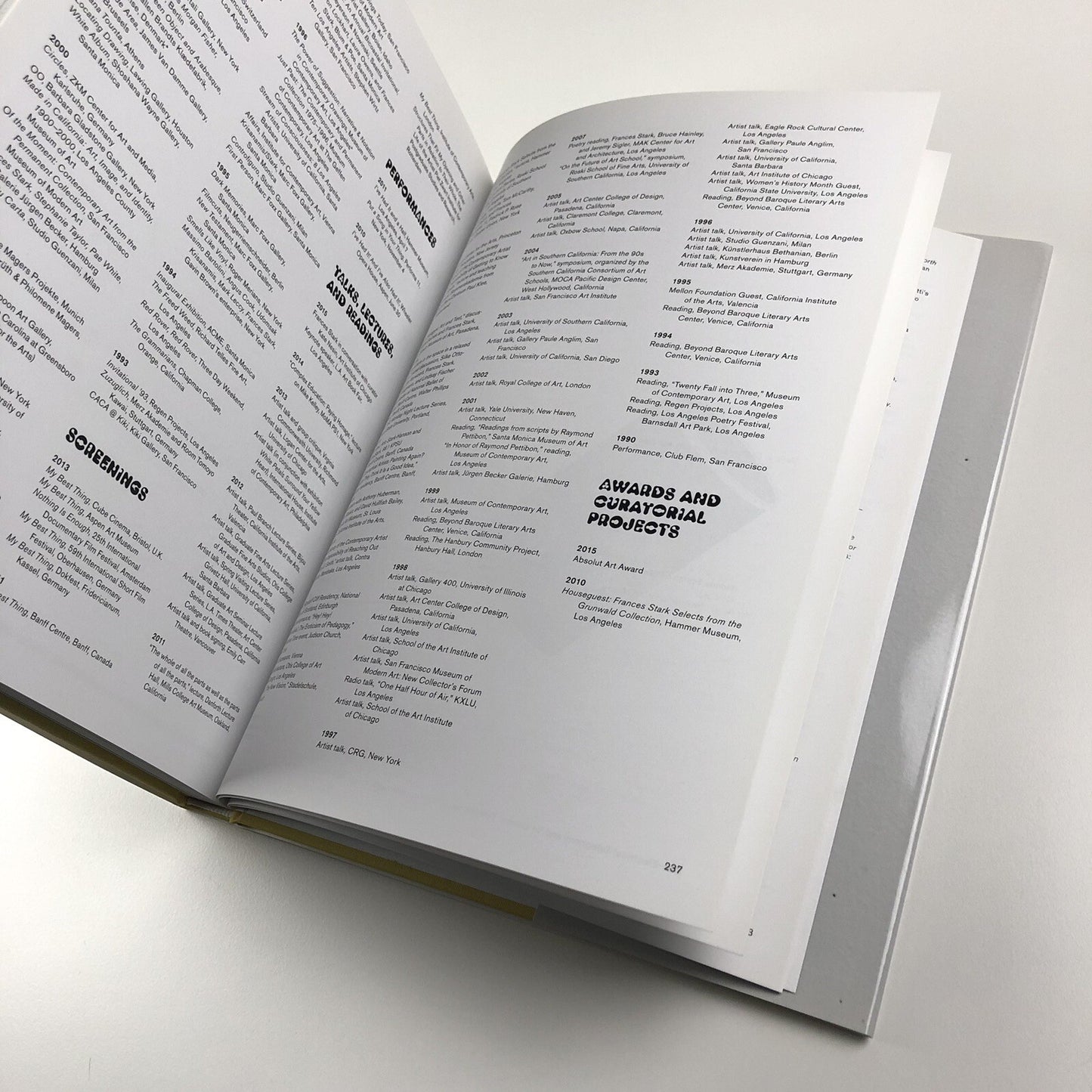 UH-OH Frances Stark 1991-2015 | Hammer Museum Prestel catalogue, 2015