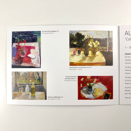 Alice Mumford. Colour from Coast to Coast | Folded card, invitation and price list, 2015