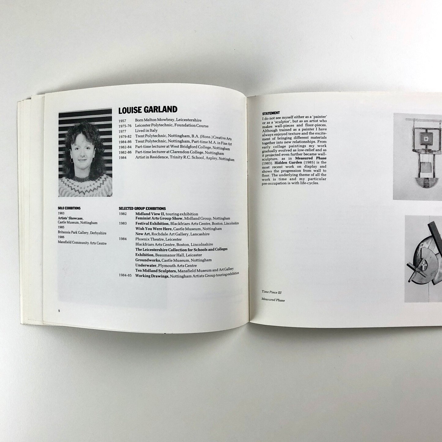 Nottingham Artists Group – University Art Gallery Nottingham catalogue | Beeston 1982-6