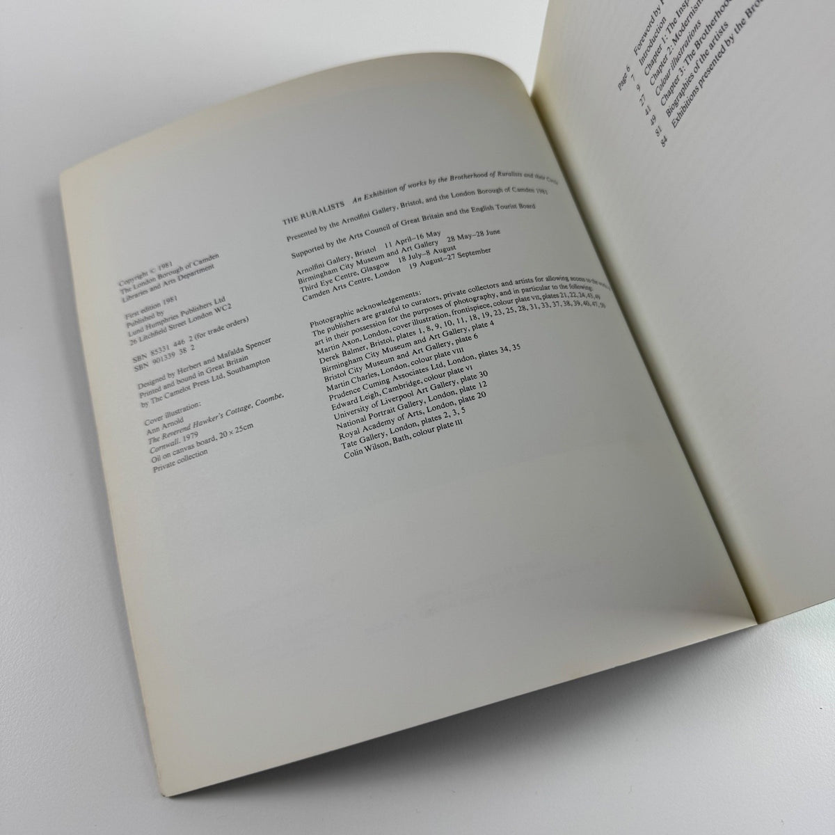The Brotherhood of Ruralists by Nicholas Usherwood | Arnolfini Gallery 1980