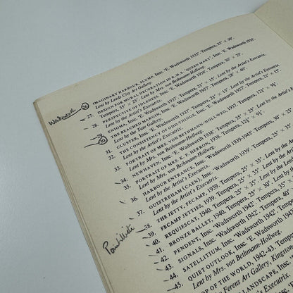 Edward Wadsworth (1889-1949). A Memorial Exhibition | Tate Gallery, 1951