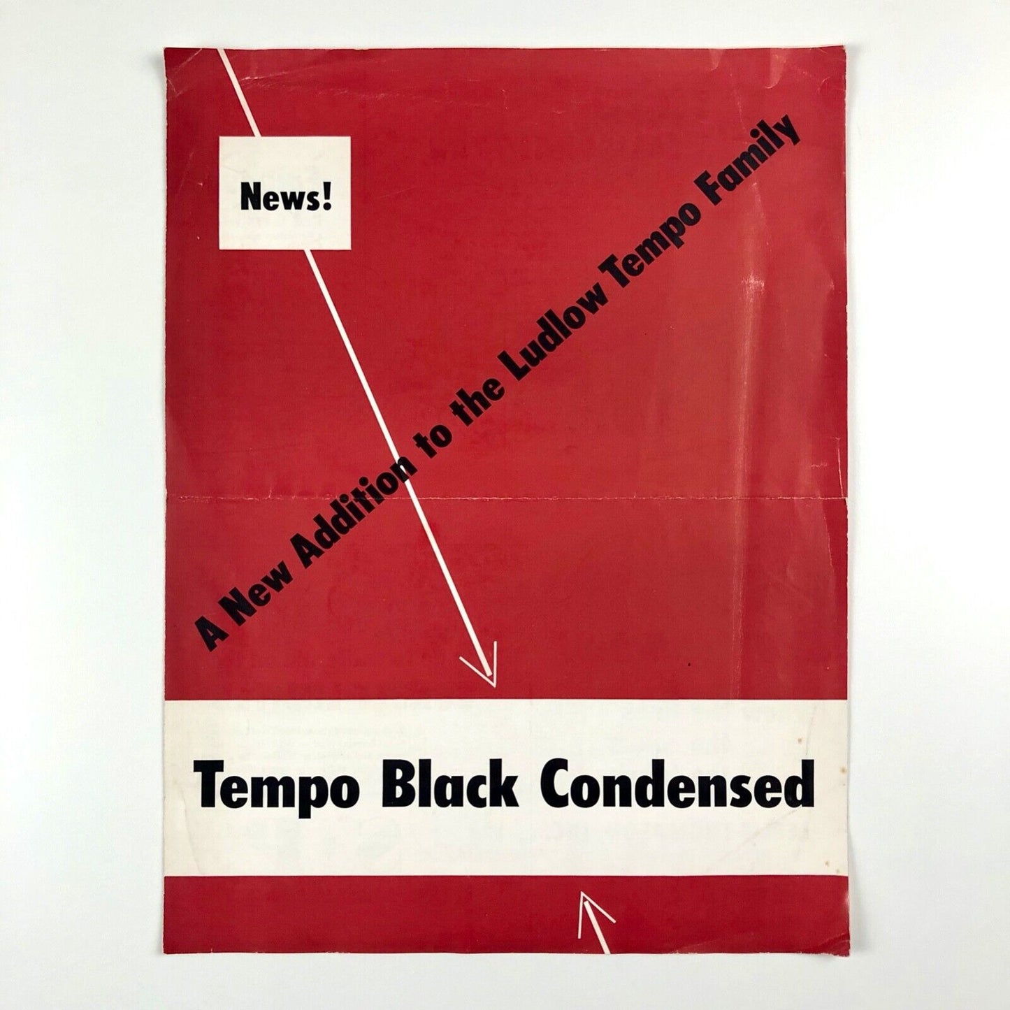 Type specimen Tempo Black Condensed | Ludlow Typograph Company, Chicago, undated