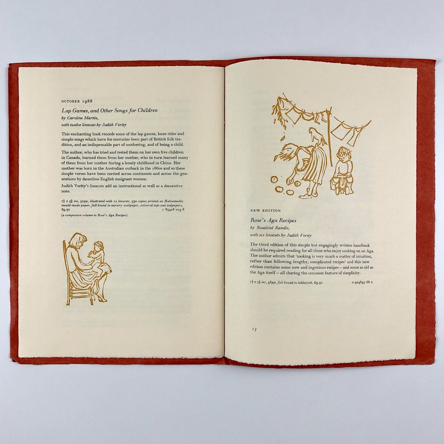 Books Coming From The Whittington Press: 1988, 1989, 1990 prospectus