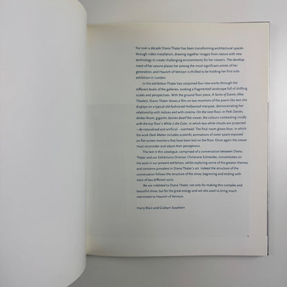 Diana Thater. Transcendence is expansion and contraction at the same time | Haunch of Venison, 2003