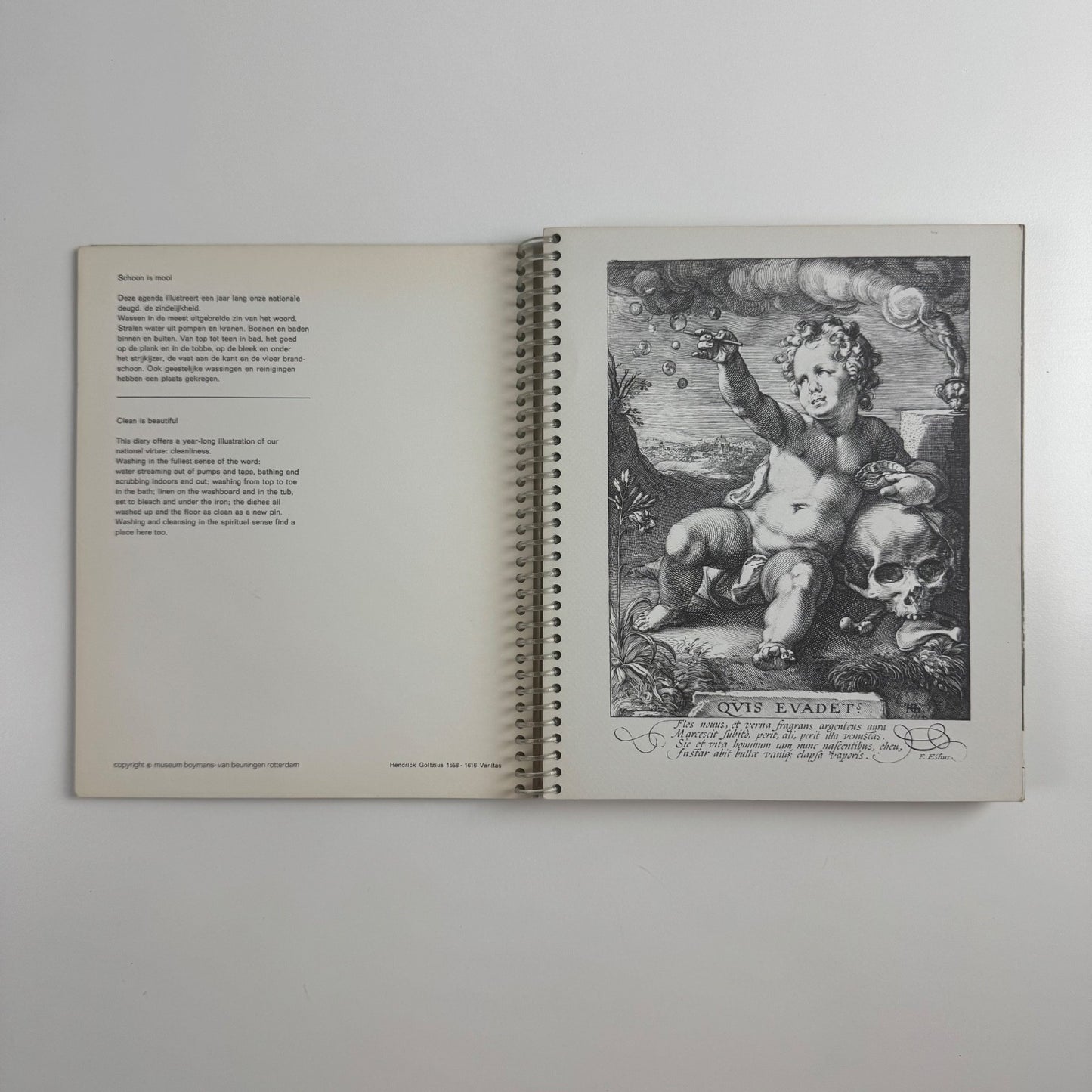 Agenda (Diary) Museum Boymans-van Beuningen Rotterdam, 1977