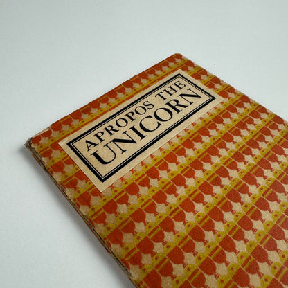 Apropos the Unicorn by Joseph Thorp | The Curwen Press c.1915
