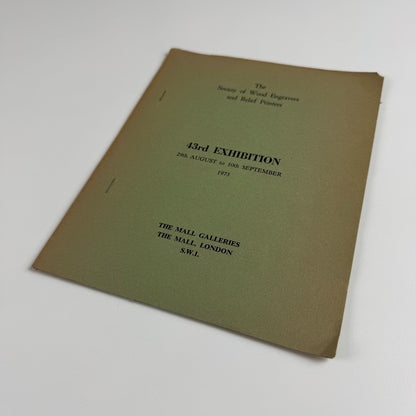 The Society of Wood Engravers & Relief Prints 43 exhibition | Mall Galleries, London 1973