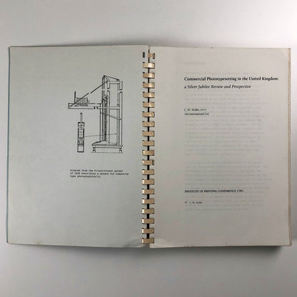 Commercial Phototypesetting in the United Kingdom by L.W. Wallis 1982