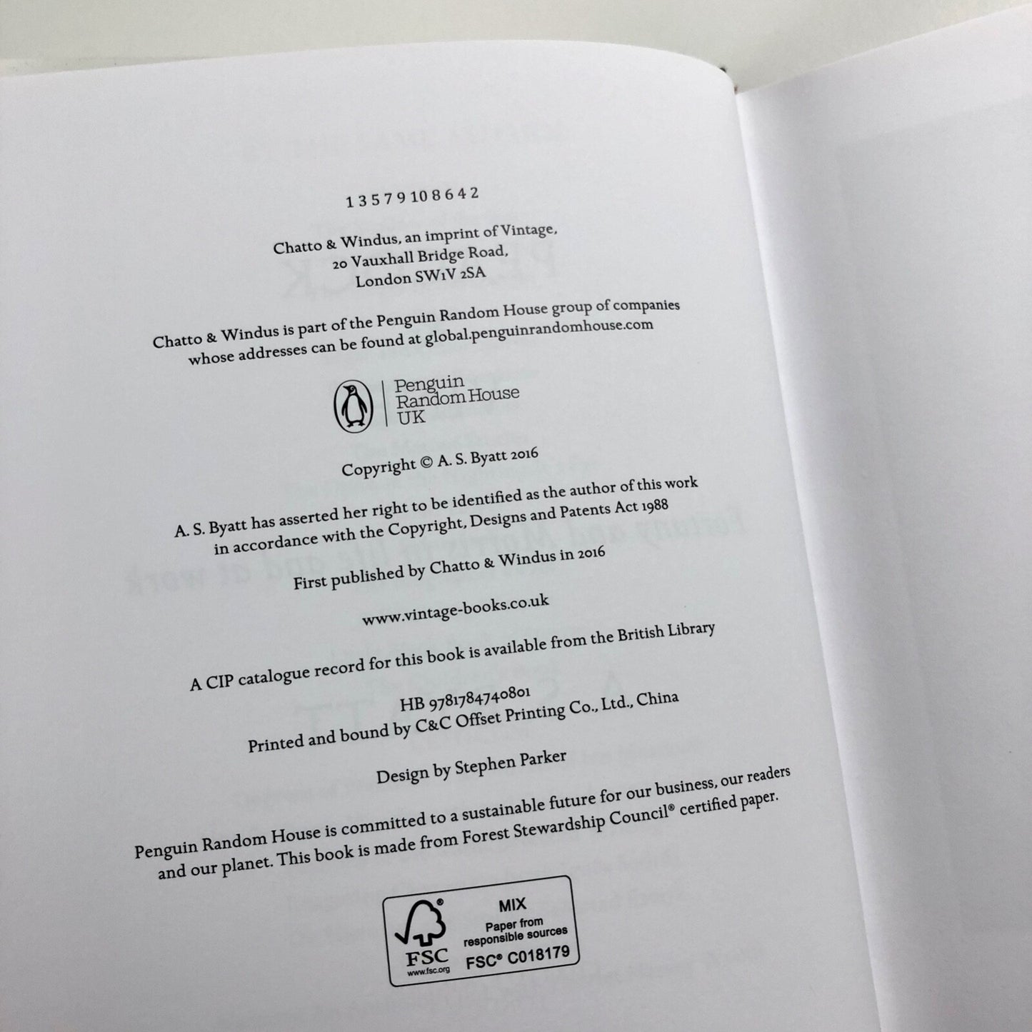 Peacock & Vine by A. S. Byatt | Penguin, 2016