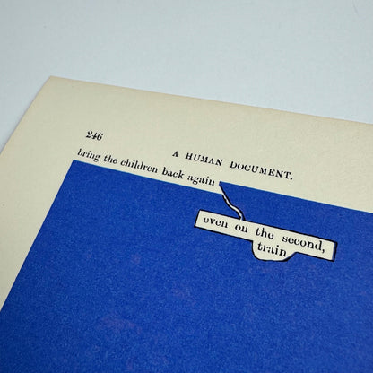A Humument page 246 'bring the children back' by Tom Phillips | The Tetrad Press, 1970