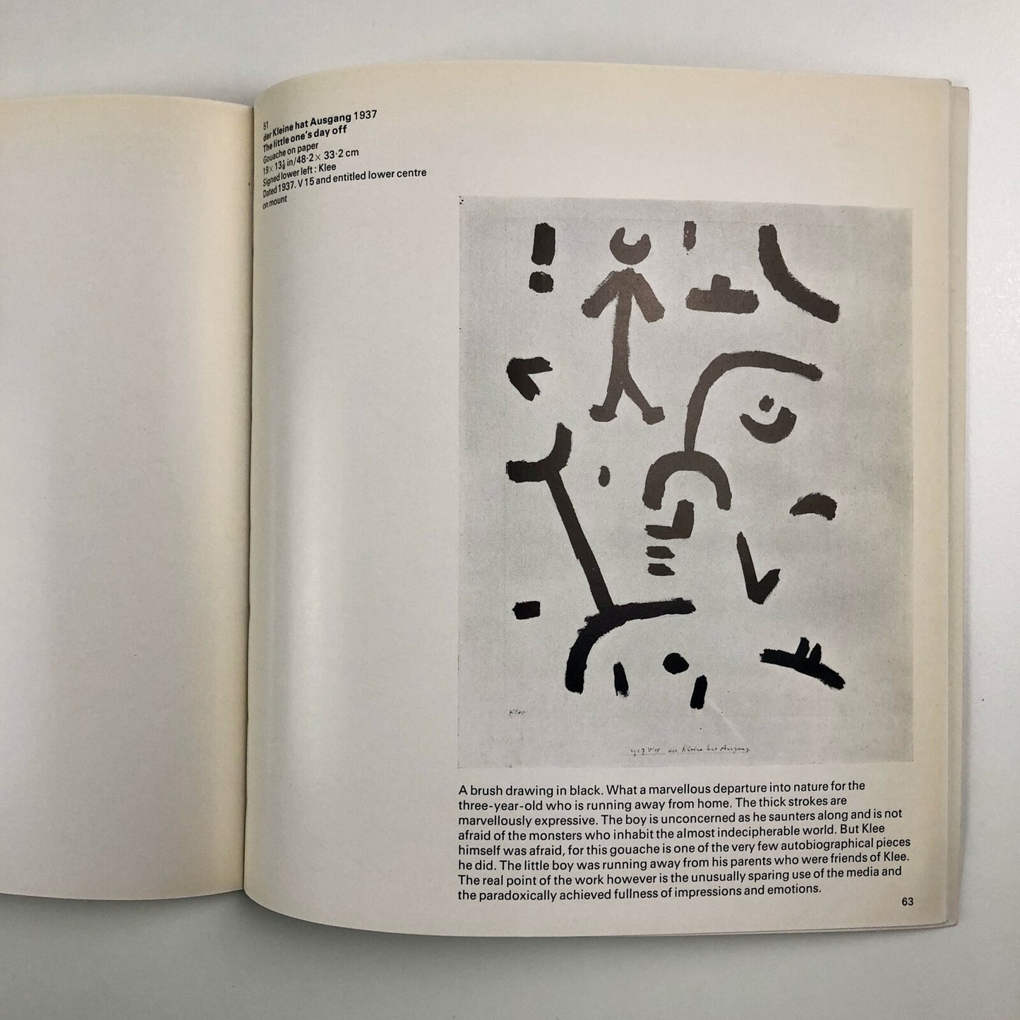 Paul Klee exhibition catalogue | Marlborough Fine Art | June - July 1966