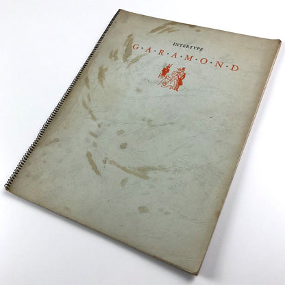 Intertype Garamond | Wire-bound type specimen brochure | Undated