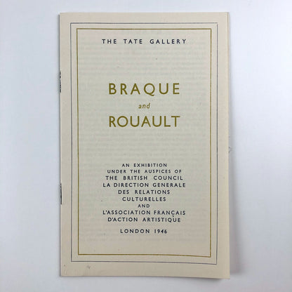 Braque and Rouault | British Council exhibition | Tate Gallery catalogue, 1946
