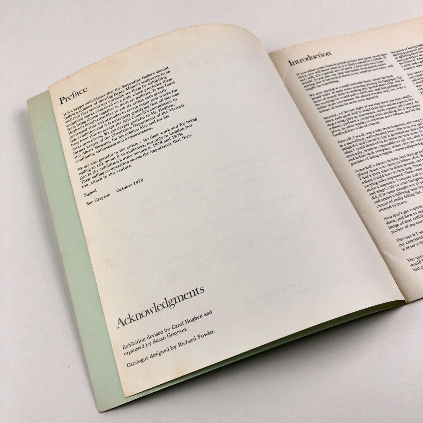 Scale for Sculpture | Serpentine Gallery catalogue | Arts Council | Carol Hogben, 1978