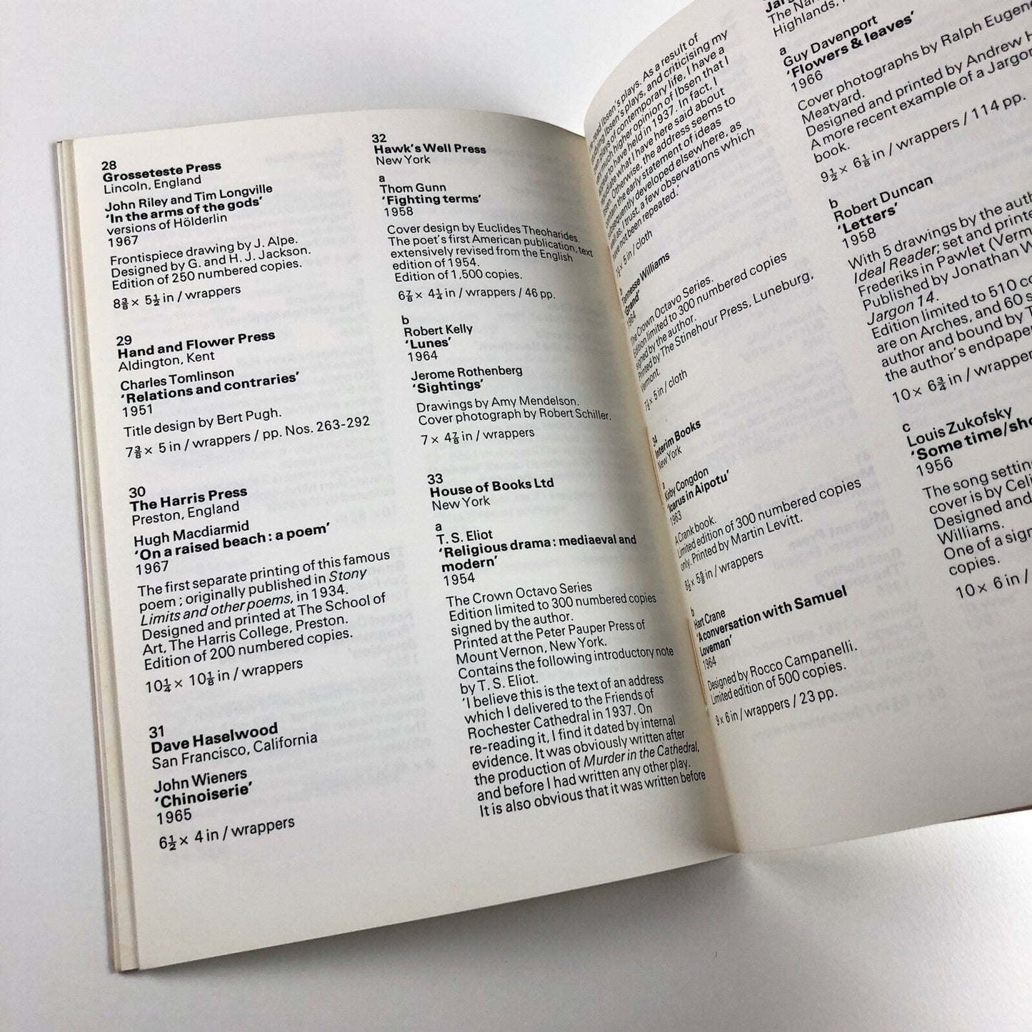 The Little Press Movement in England and America | Edward Lucie-Smith, 1968
