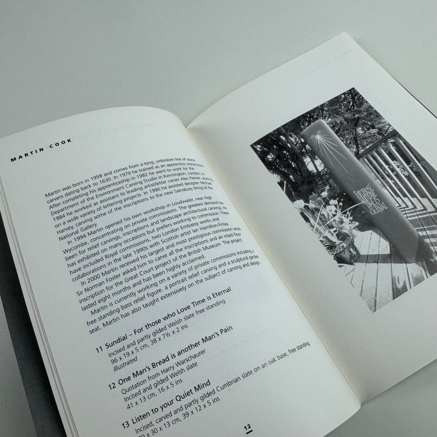 Stone Words | Wolseley Fine Arts | Pentagram, 2002 introduction by Ralph Beyer