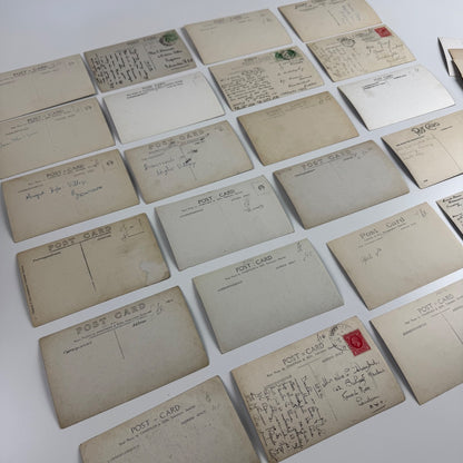 Collection of 54 black and white RP postcards of Branscombe Devon one lot