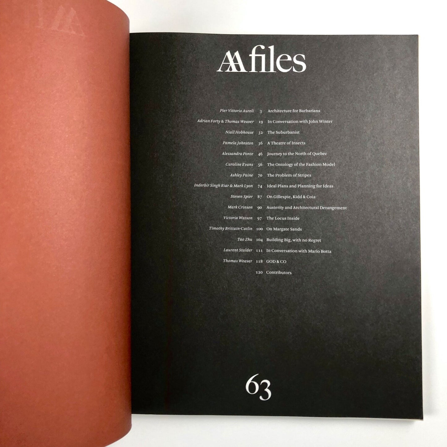 AA Files 63 Architectural Association journal, 1981